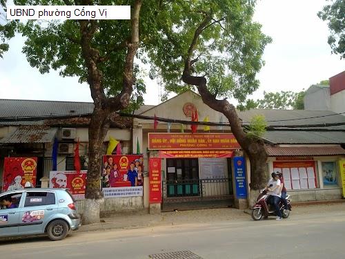 UBND phường Cống Vị