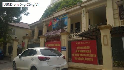 UBND phường Cống Vị