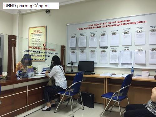 UBND phường Cống Vị