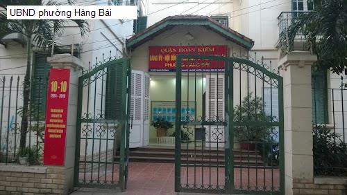 UBND phường Hàng Bài