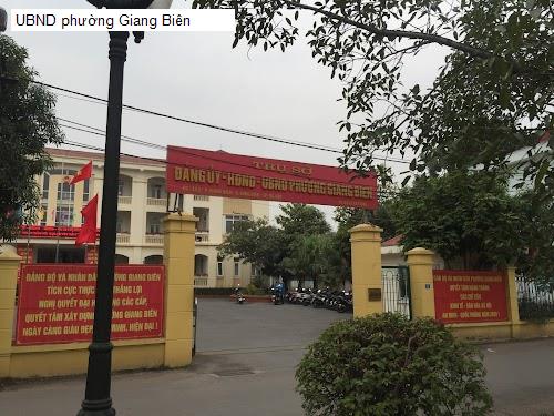UBND phường Giang Biên