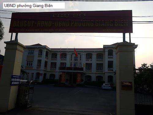 UBND phường Giang Biên