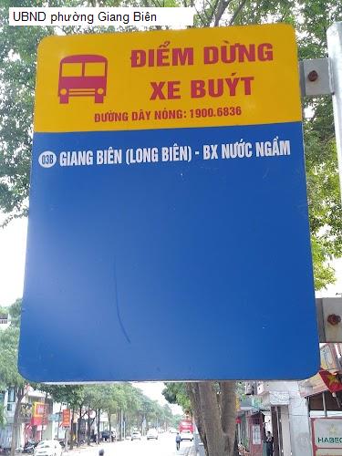 UBND phường Giang Biên