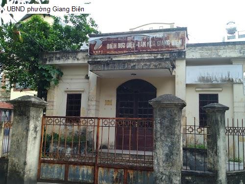 UBND phường Giang Biên