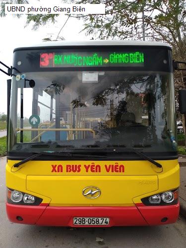 UBND phường Giang Biên