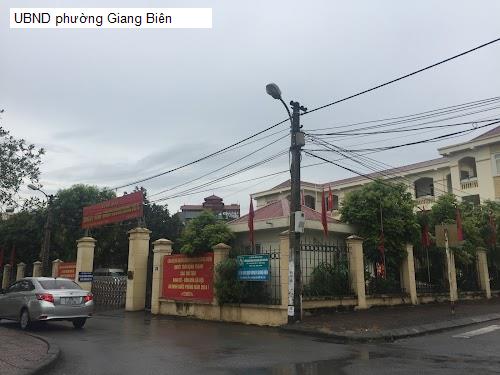 UBND phường Giang Biên