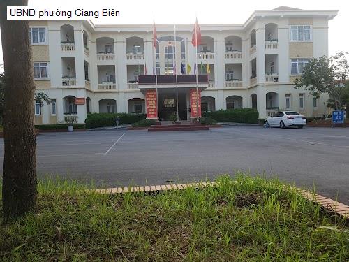 UBND phường Giang Biên