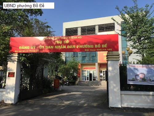 UBND phường Bồ Đề