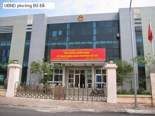 UBND phường Bồ Đề