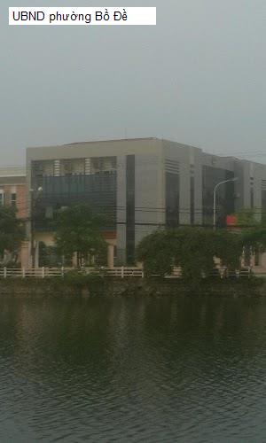 UBND phường Bồ Đề