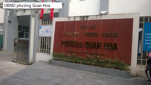UBND phường Quan Hoa
