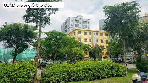 UBND phường Ô Chợ Dừa