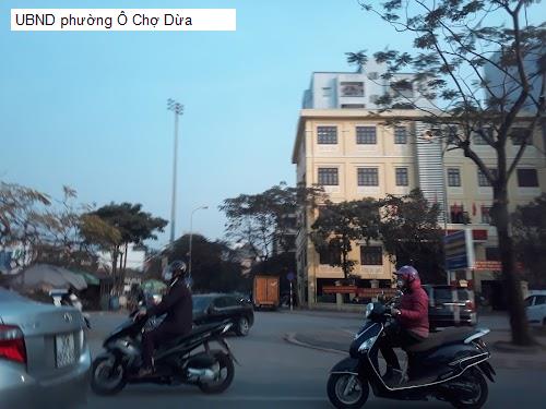 UBND phường Ô Chợ Dừa