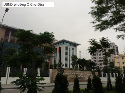UBND phường Ô Chợ Dừa