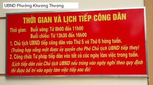UBND Phường Khương Thượng