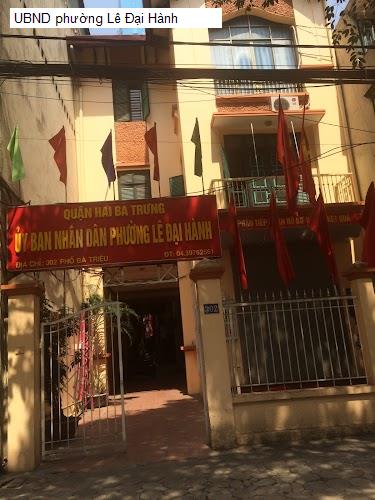 UBND phường Lê Đại Hành