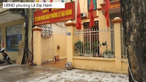 UBND phường Lê Đại Hành