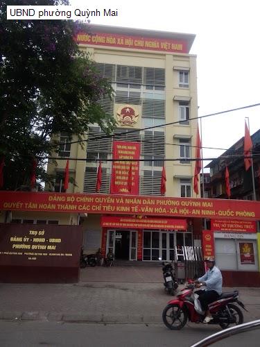 UBND phường Quỳnh Mai