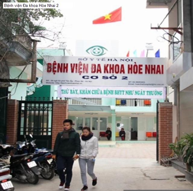 Bệnh viện Đa khoa Hòe Nhai 2