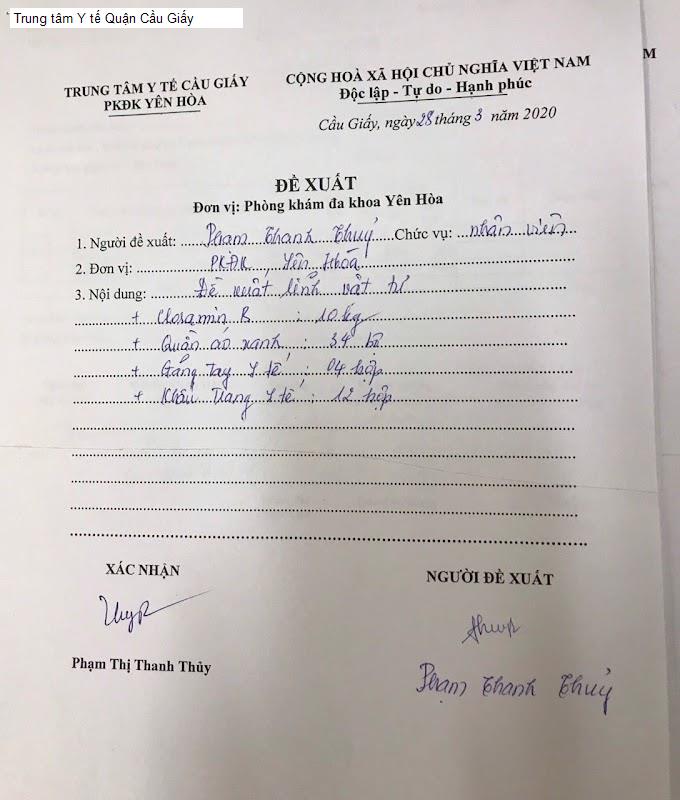 Trung tâm Y tế Quận Cầu Giấy