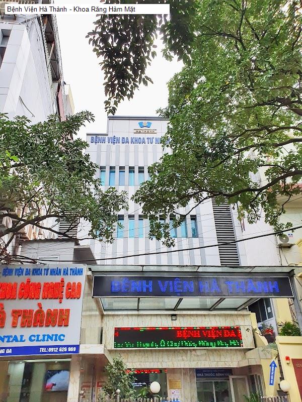 Bệnh Viện Hà Thành - Khoa Răng Hàm Mặt