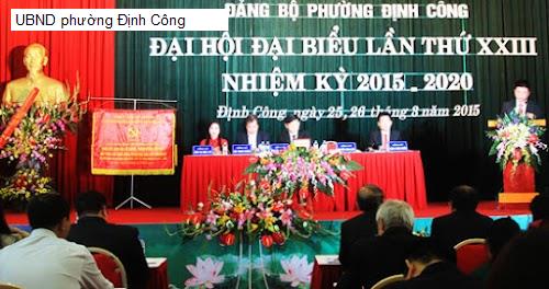 UBND phường Định Công