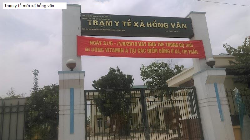 Trạm y tế mới xã hồng vân