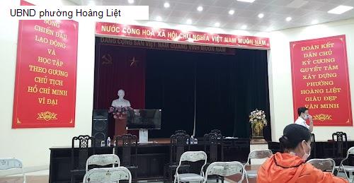 UBND phường Hoàng Liệt
