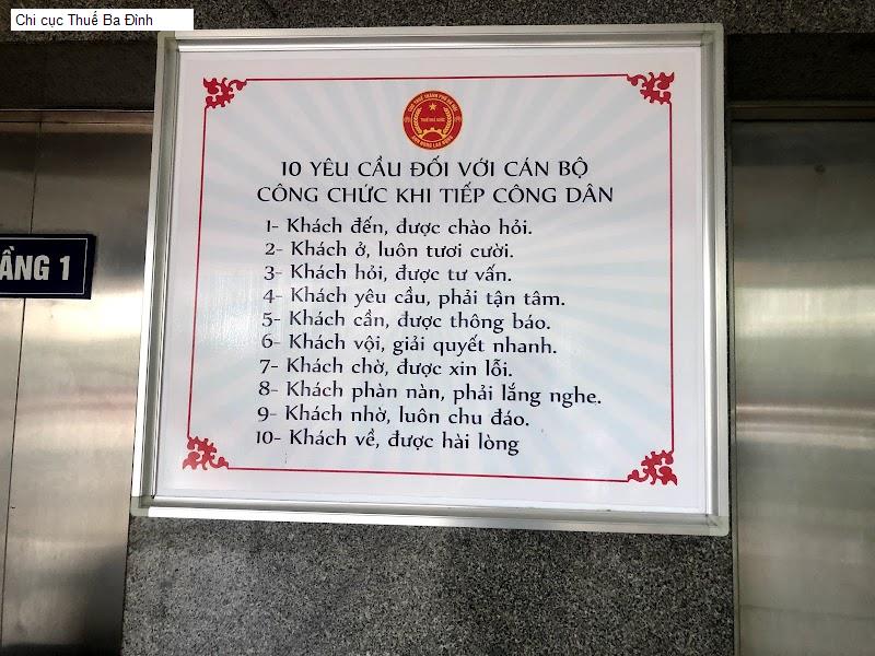 Chi cục Thuế Ba Đình
