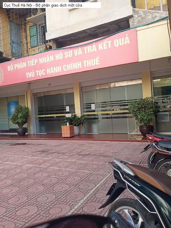 Cục Thuế Hà Nội - Bộ phận giao dịch một cửa
