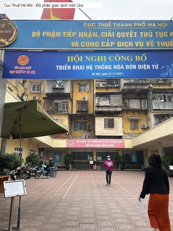 Cục Thuế Hà Nội - Bộ phận giao dịch một cửa