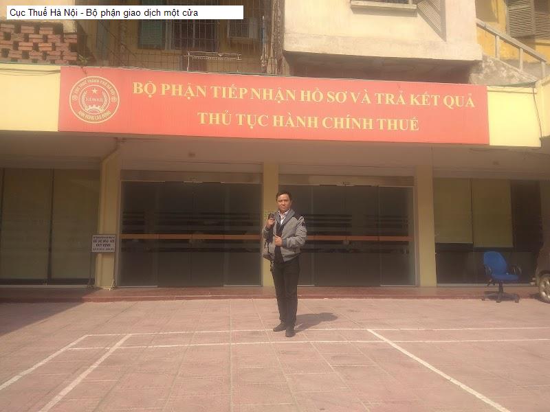 Cục Thuế Hà Nội - Bộ phận giao dịch một cửa