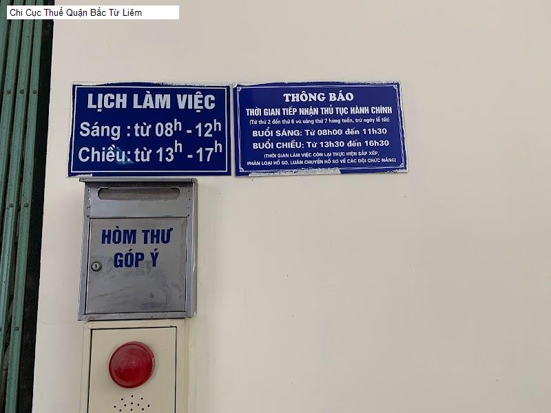 Chi Cục Thuế Quận Bắc Từ Liêm