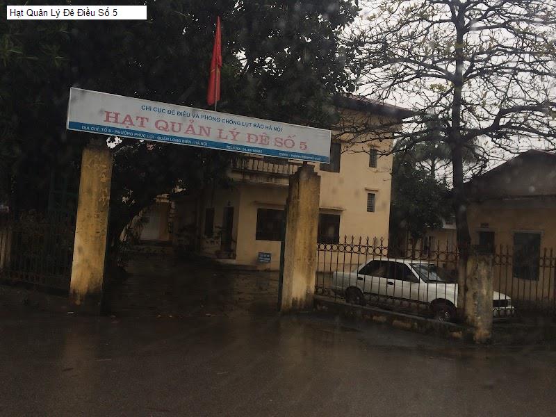 Hạt Quản Lý Đê Điều Số 5