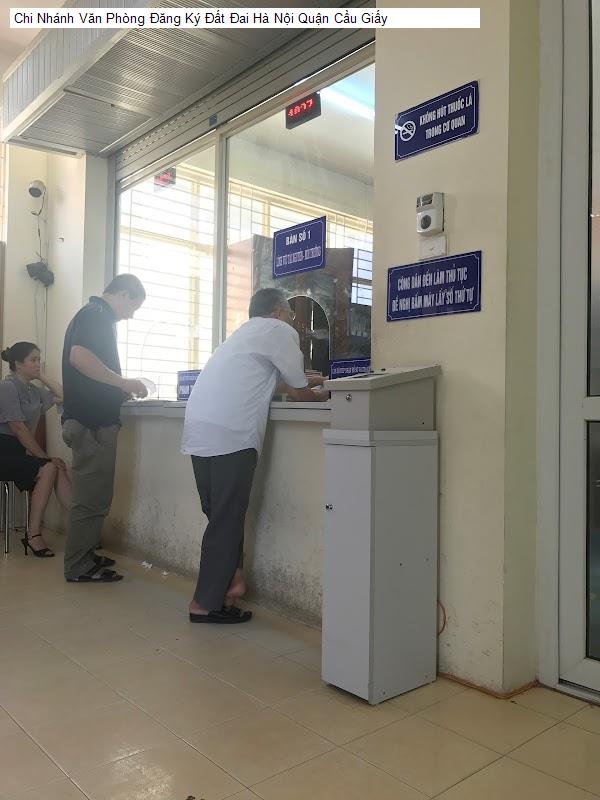 Chi Nhánh Văn Phòng Đăng Ký Đất Đai Hà Nội Quận Cầu Giấy