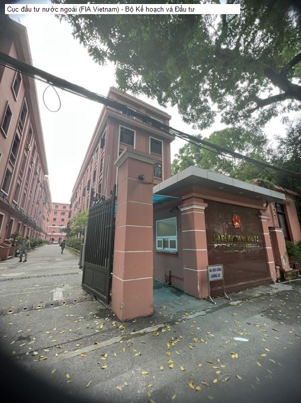 Cục đầu tư nước ngoài (FIA Vietnam) - Bộ Kế hoạch và Đầu tư