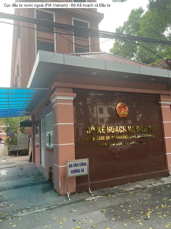 Cục đầu tư nước ngoài (FIA Vietnam) - Bộ Kế hoạch và Đầu tư