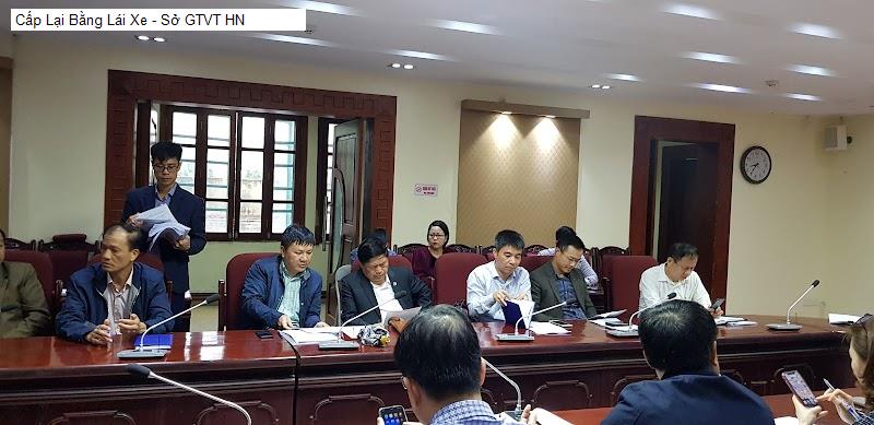 Cấp Lại Bằng Lái Xe - Sở GTVT HN