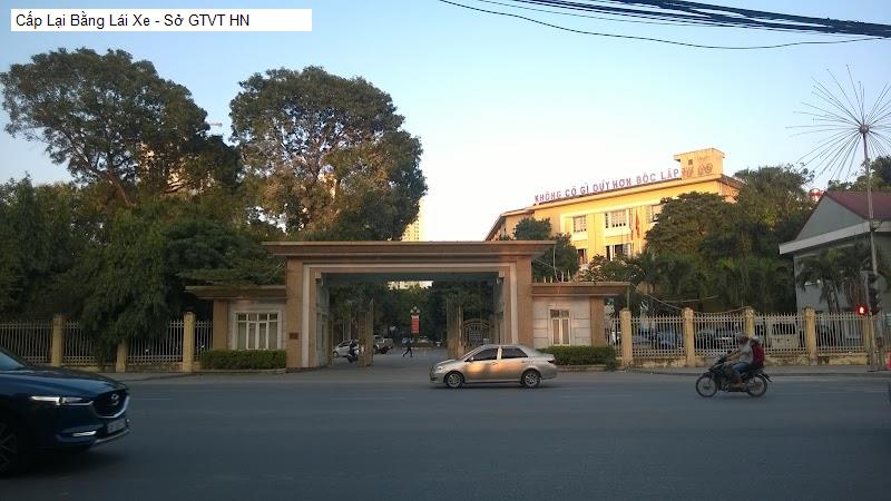 Cấp Lại Bằng Lái Xe - Sở GTVT HN