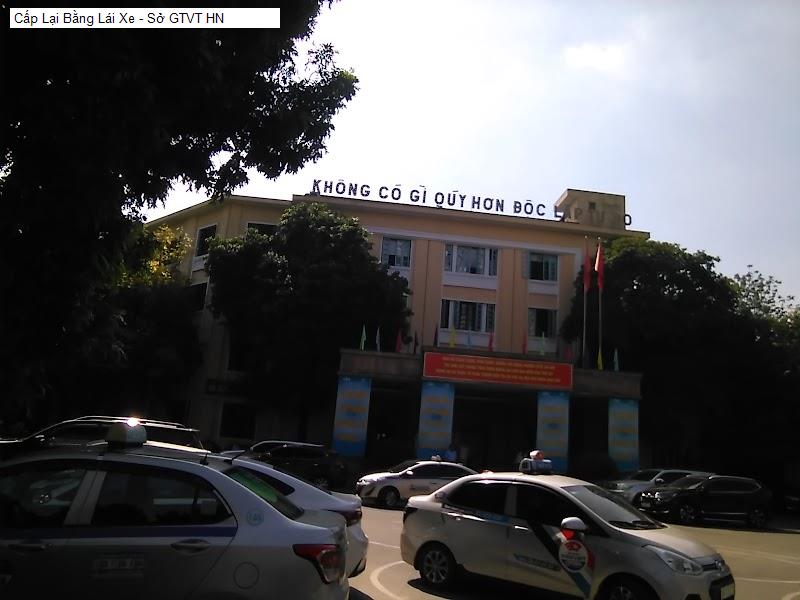 Cấp Lại Bằng Lái Xe - Sở GTVT HN