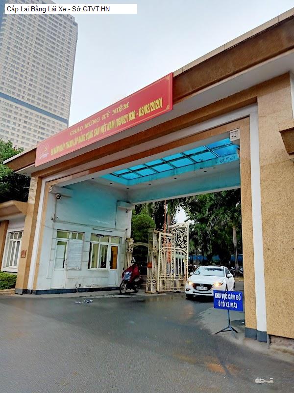 Cấp Lại Bằng Lái Xe - Sở GTVT HN