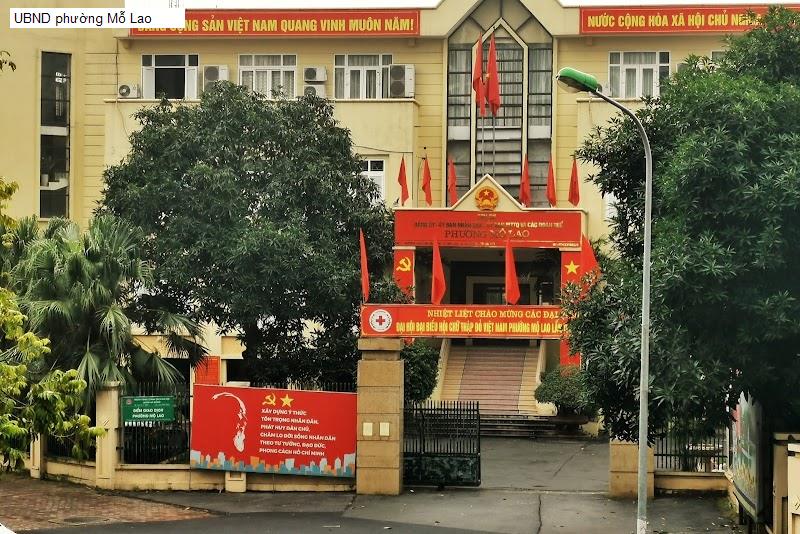 UBND phường Mỗ Lao