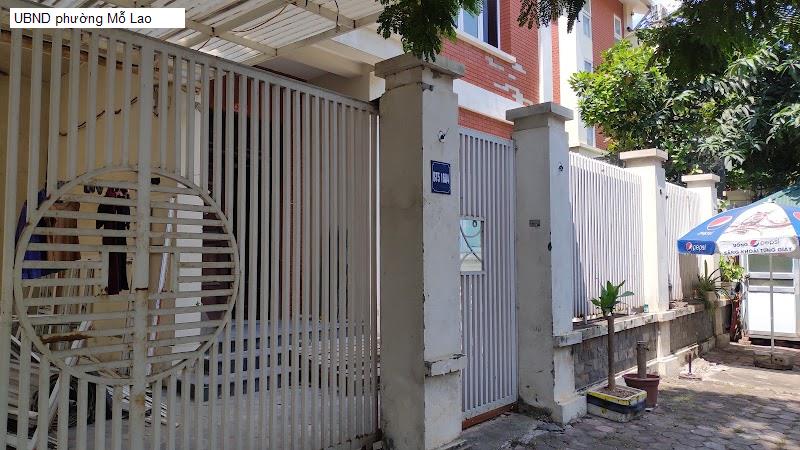 UBND phường Mỗ Lao