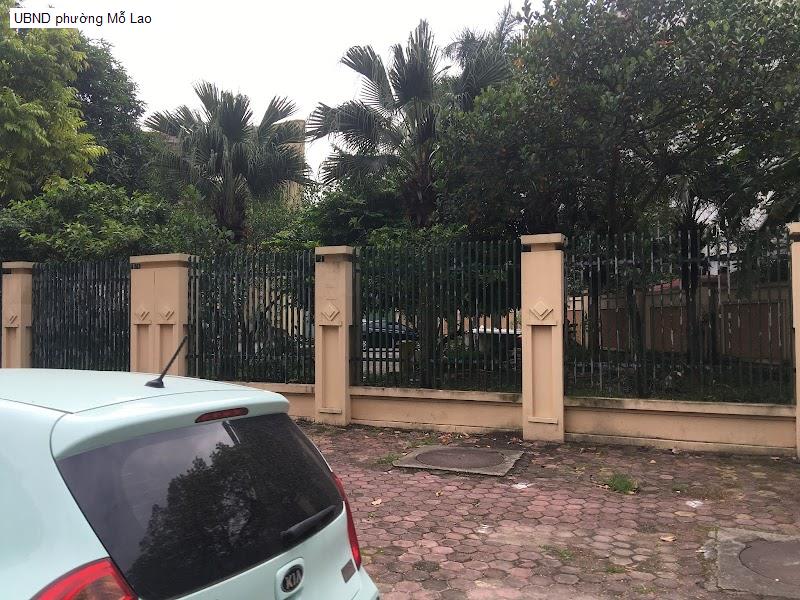 UBND phường Mỗ Lao