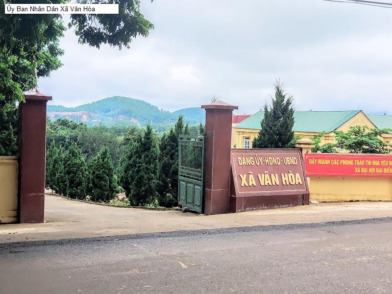 Ủy Ban Nhân Dân Xã Vân Hòa