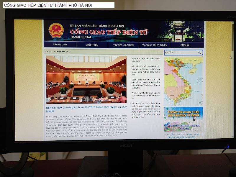 CỔNG GIAO TIẾP ĐIỆN TỬ THÀNH PHỐ HÀ NỘI