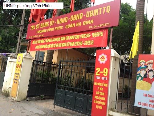 UBND phường Vĩnh Phúc