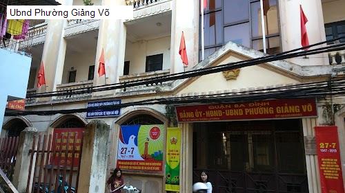 Ubnd Phường Giảng Võ