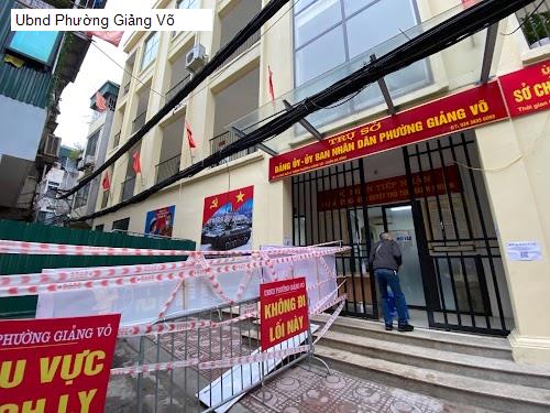 Ubnd Phường Giảng Võ