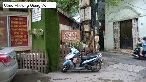 Ubnd Phường Giảng Võ